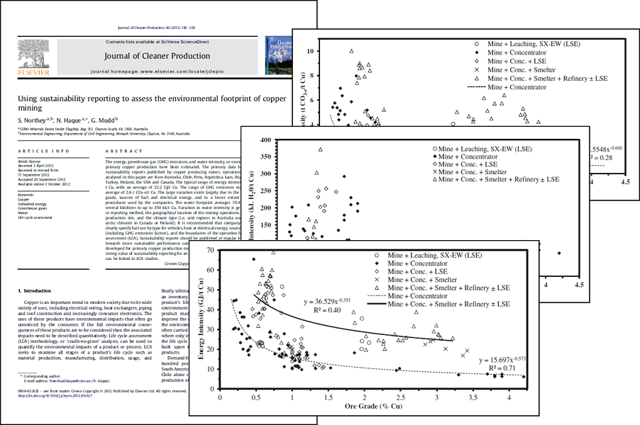 Northey et al - Evaluating the environmental footprint of copper mining